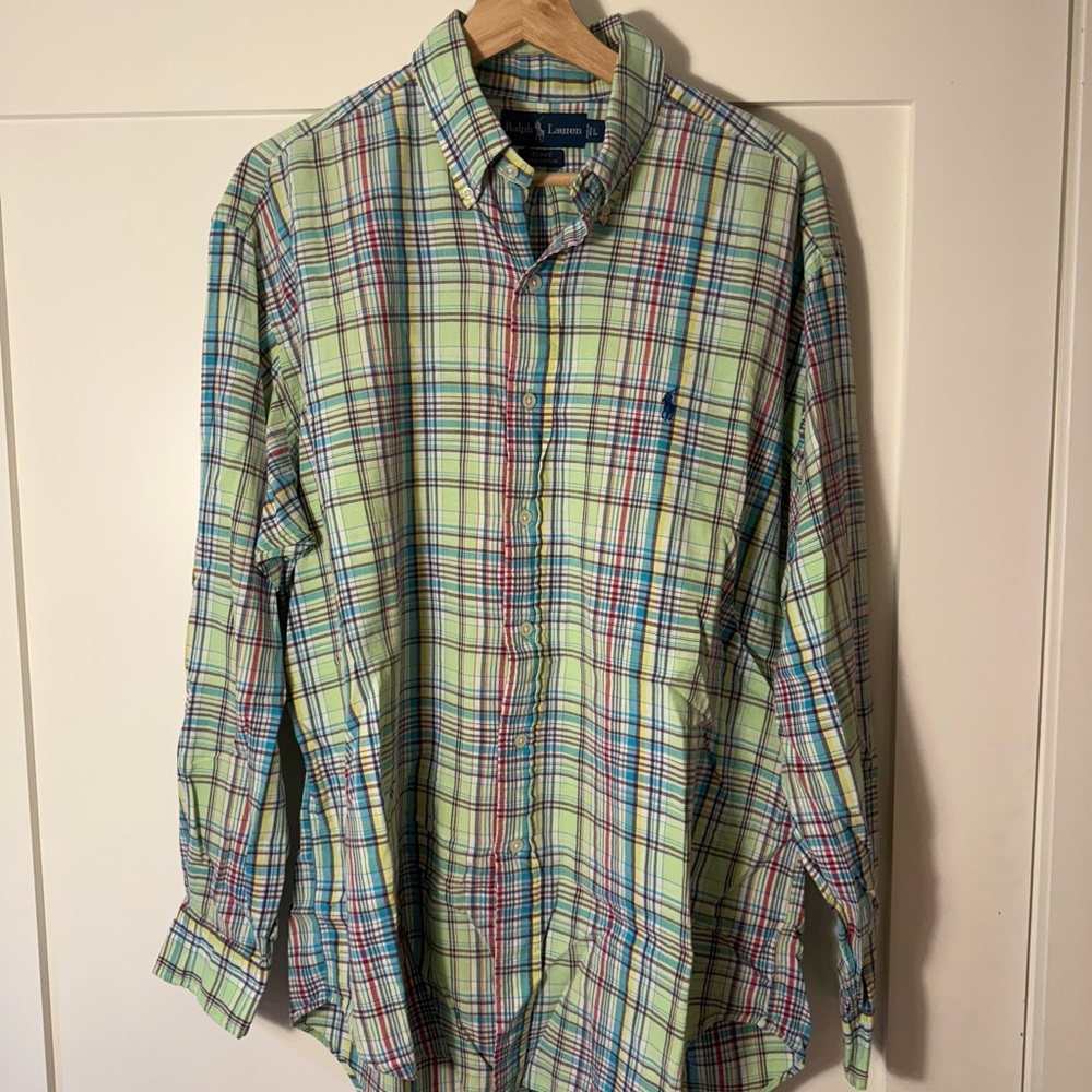 Ralph Lauren Men's Multicolor Plaid Button Down Shirt